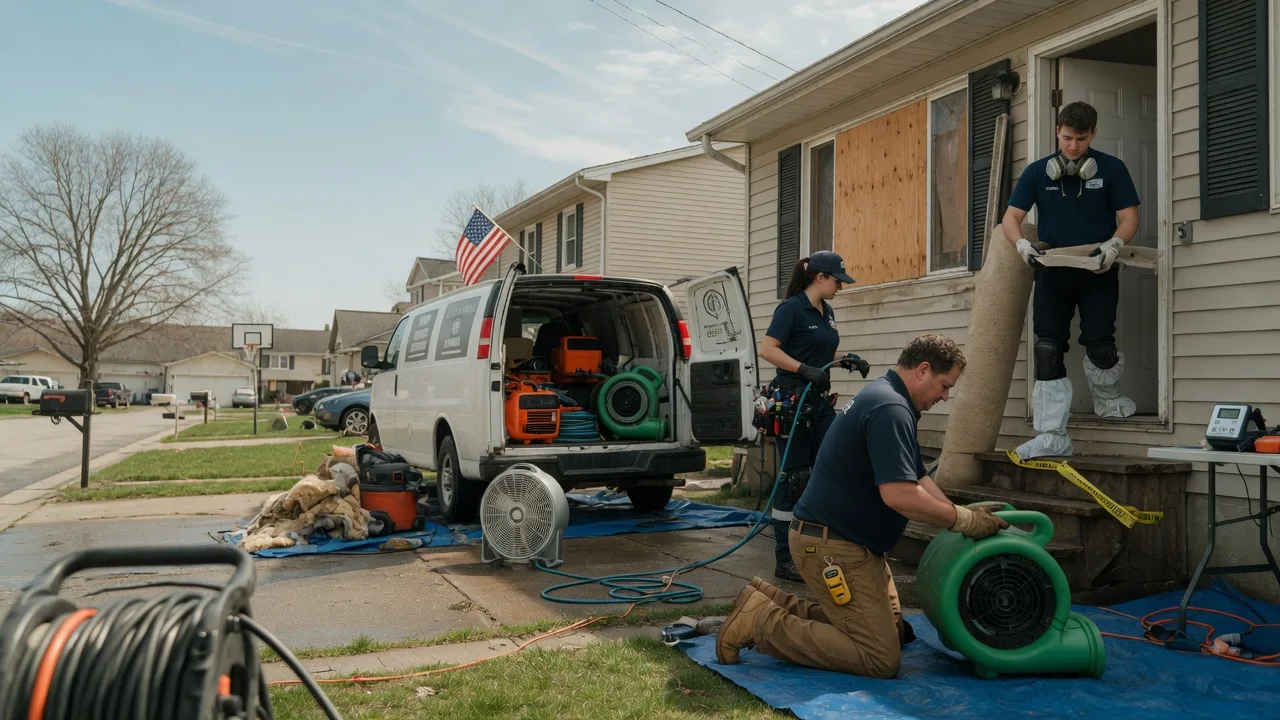 Water Damage Restoration in Pettibone, ND near me